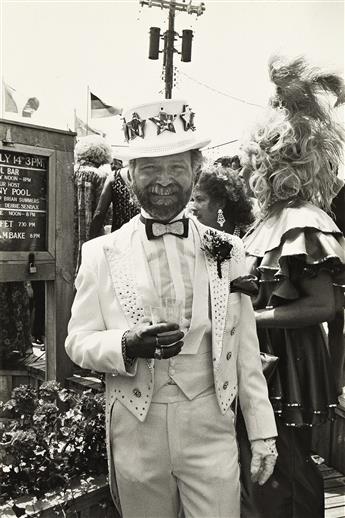 SUZANNE POLI (1942 - ) A collection of 11 photographs featuring drag queens from the 1985 Miss Fire Island pageant, held in Cherry Grov